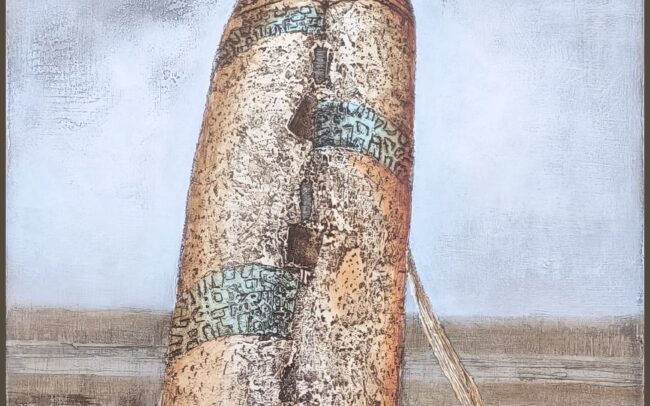 Akrylový obraz - Menhir 2