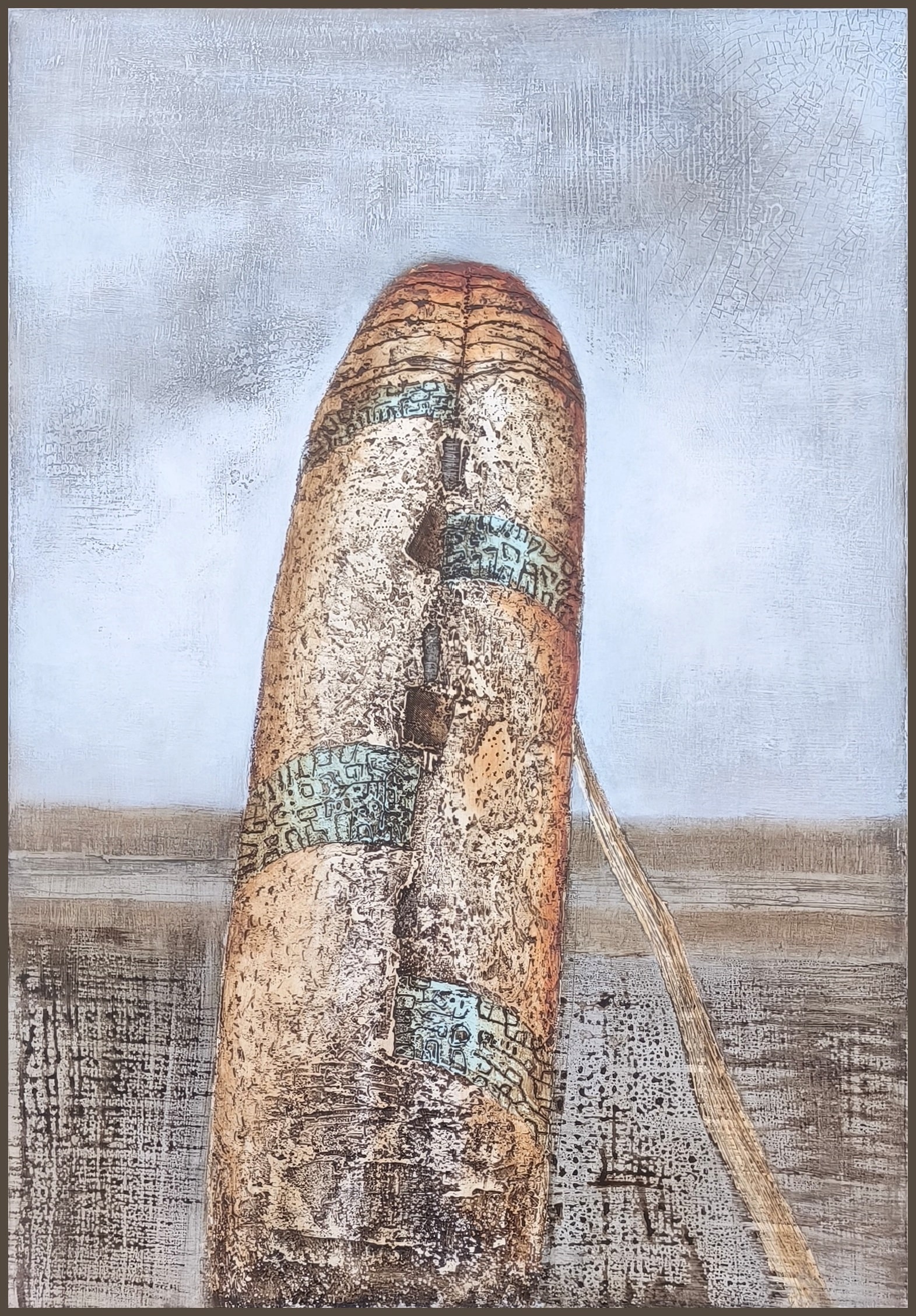 Akrylový obraz - Menhir 2