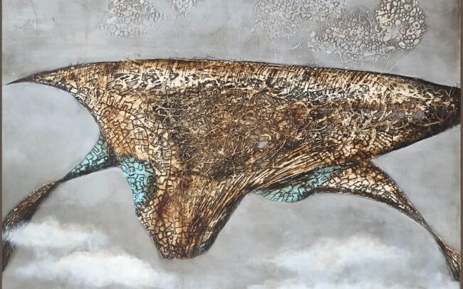 Akrylový obraz - Ostrov nad mraky