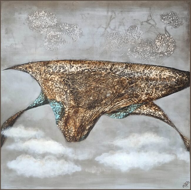 Akrylový obraz - Ostrov nad mraky