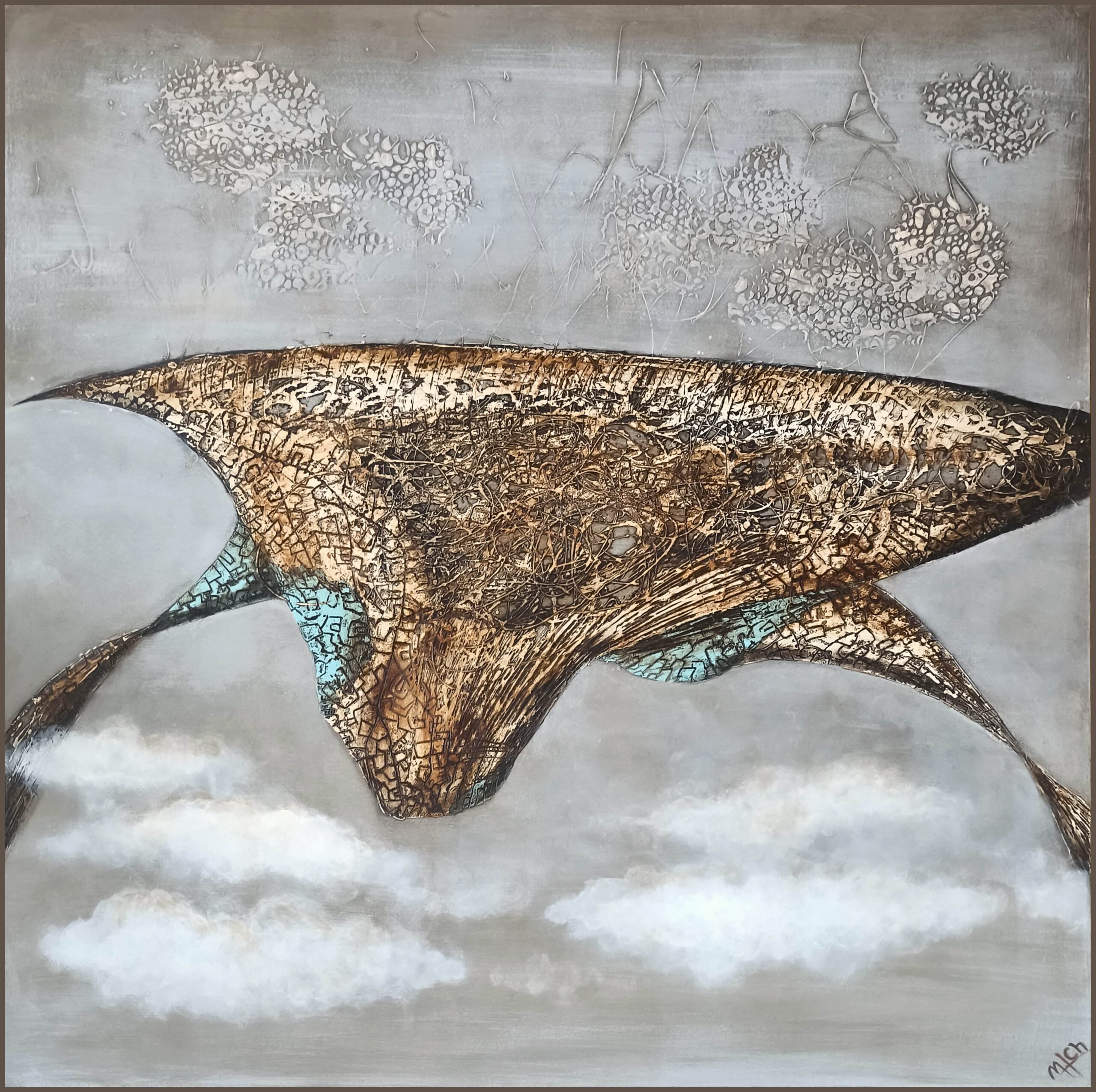 Akrylový obraz - Ostrov nad mraky