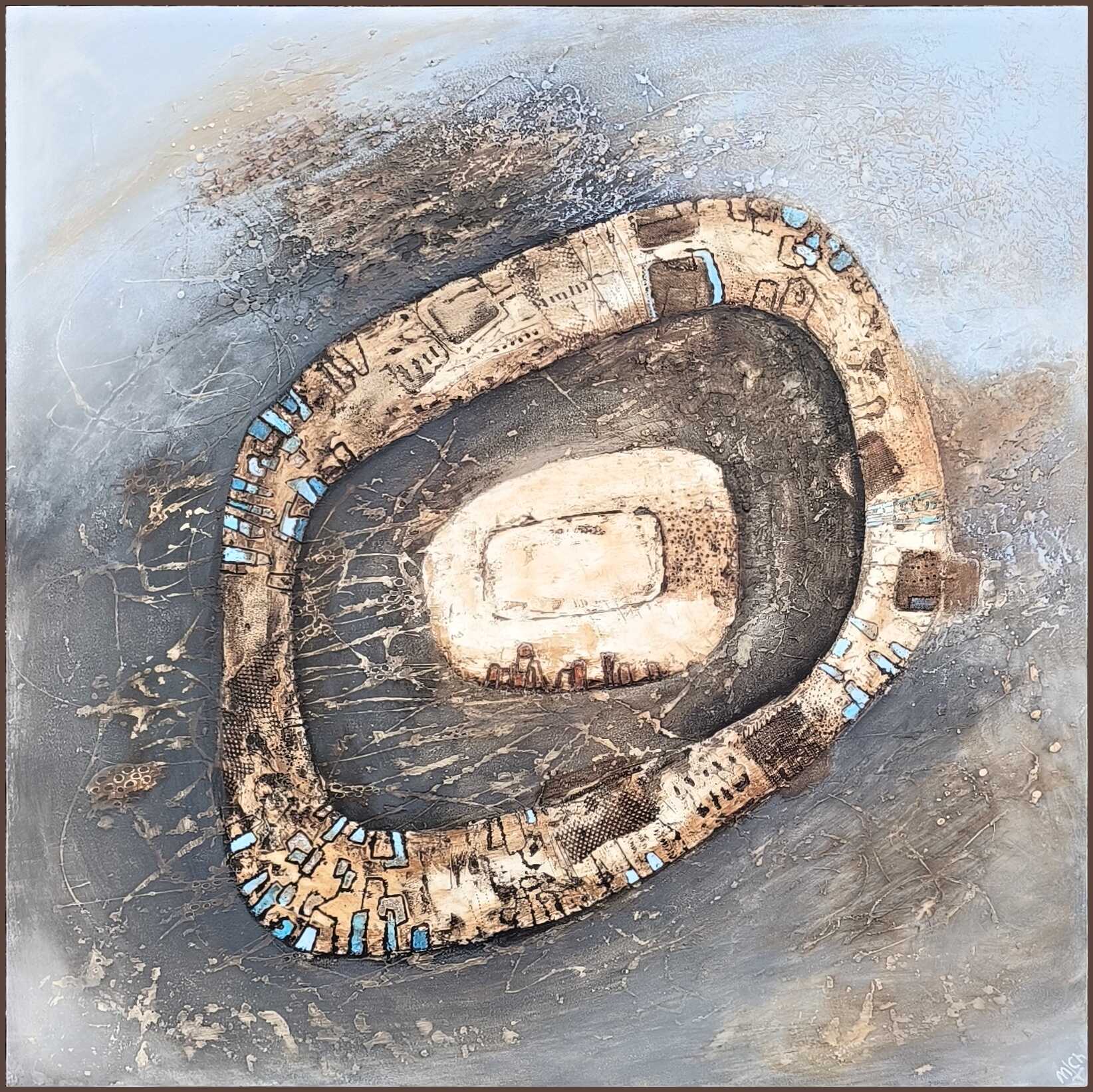 Akrylový obraz - megauspávanka,-80x80cm