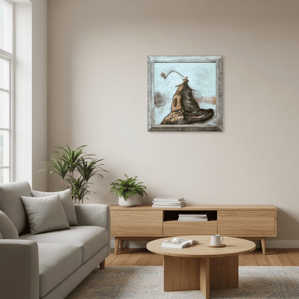 Akrylový obraz - Roztančený kafemlýnek