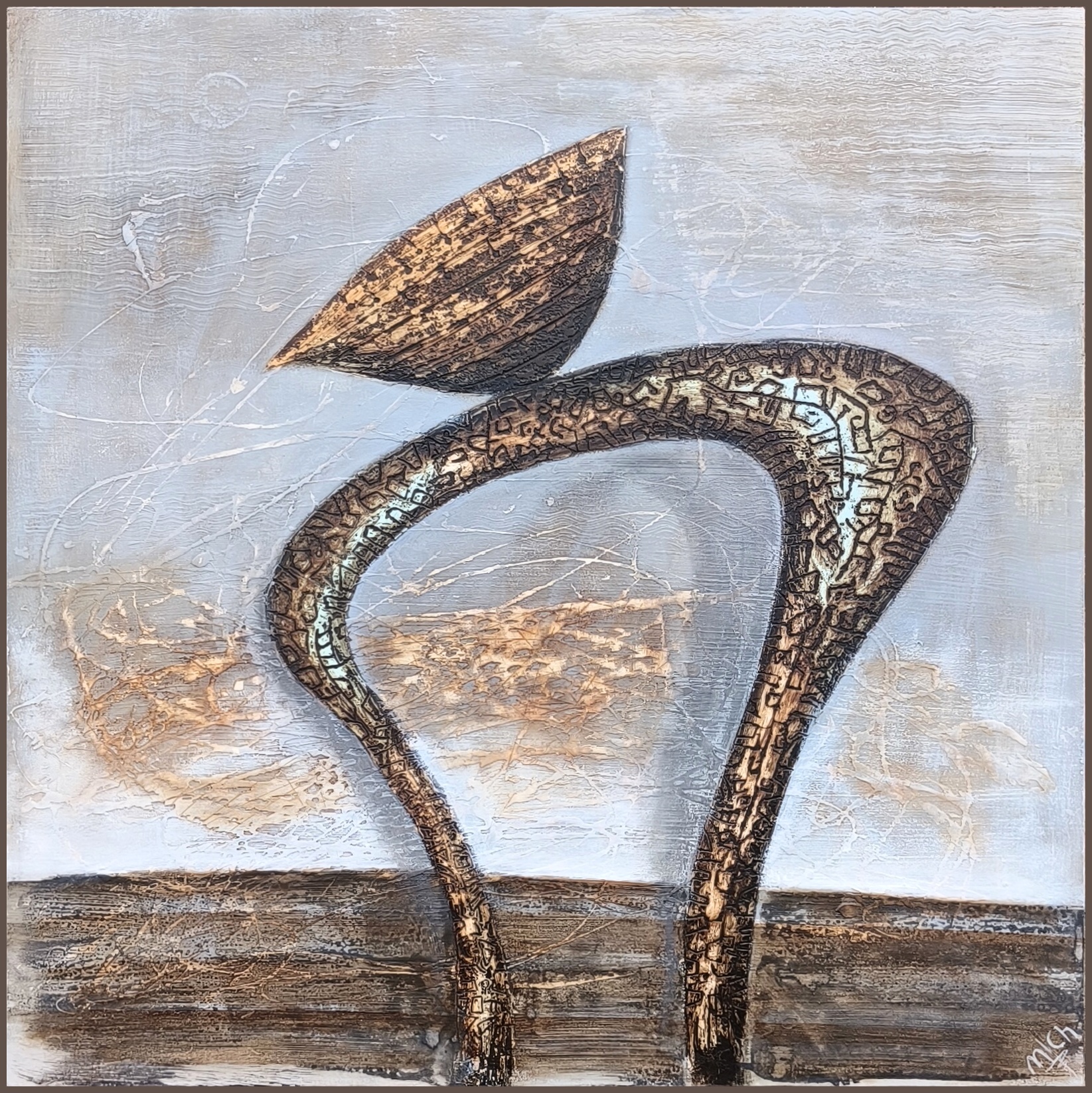 Jsme na suchu!, 66x66cm