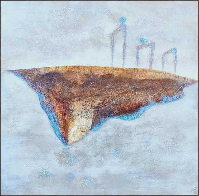 Plovoucí ostrov 80x80 cm