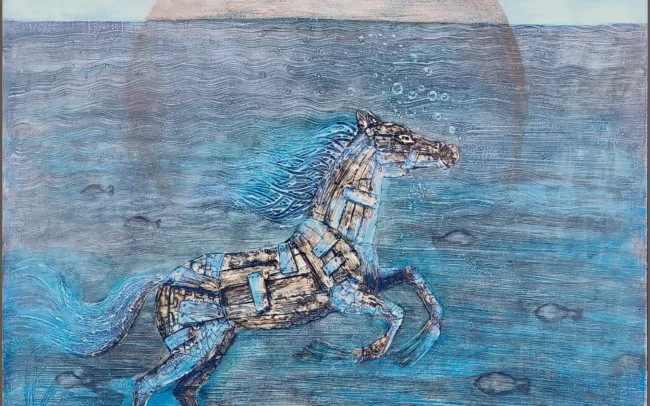 Vodotěsný kůň 80x80 cm