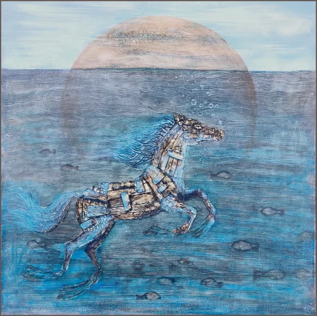 Vodotěsný kůň 80x80 cm